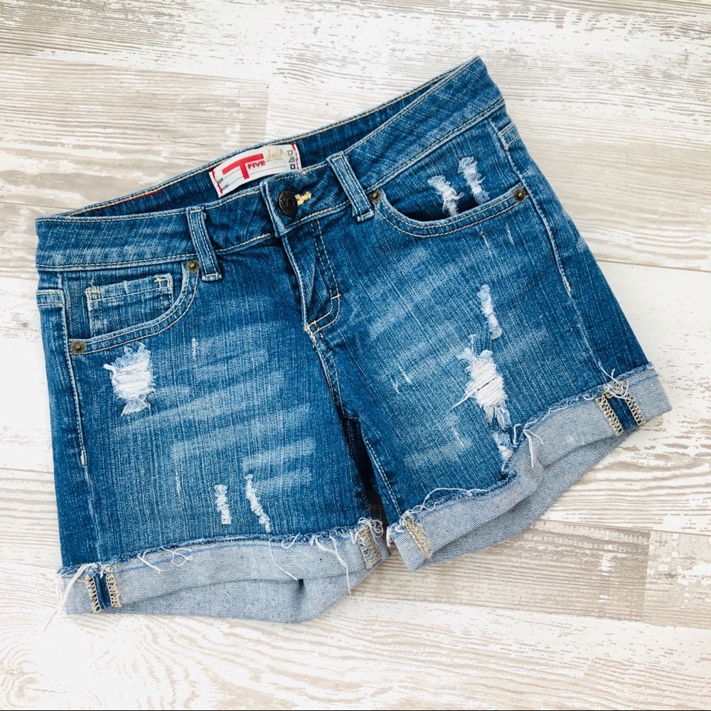 T Five Denim Shorts